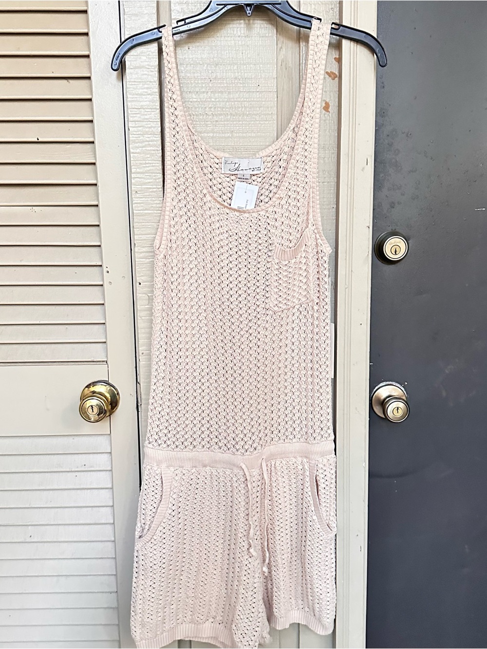 New With Tags Vintage Havana Crochet Romper Size Small